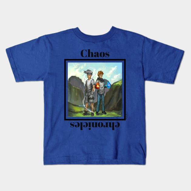 Chaos Chronicles (Zephyr & Hugh) Painting Kids T-Shirt by RJ Tolson's Merch Store